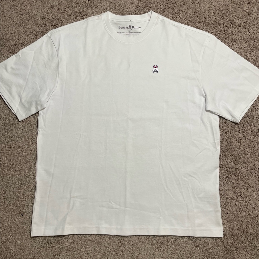 Psycho Bunny heavy weight crew neck tee white size 8 (XXL) new with no tags
